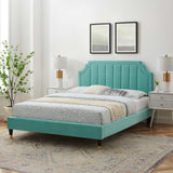 Modway Furniture Sienna Performance Velvet Twin Platform Bed MOD-6907-MIN