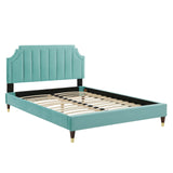 Modway Furniture Sienna Performance Velvet Twin Platform Bed MOD-6907-MIN