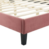 Modway Furniture Sienna Performance Velvet Twin Platform Bed MOD-6908-DUS