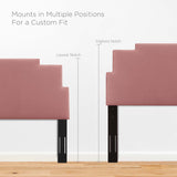Modway Furniture Lindsey Performance Velvet Full Platform Bed MOD-6921-DUS