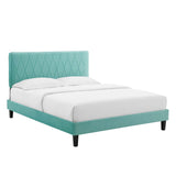 Modway Furniture Phillipa Performance Velvet King Platform Bed MOD-6930-MIN