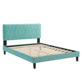 Modway Furniture Phillipa Performance Velvet King Platform Bed MOD-6930-MIN