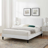 Modway Furniture Phillipa Performance Velvet King Platform Bed MOD-6930-WHI