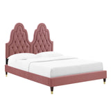 Modway Furniture Alexandria Tufted Performance Velvet Full Platform Bed MOD-6935-DUS