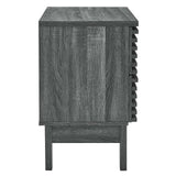 Modway Furniture Render Two-Drawer Nightstand 0423 Charcoal MOD-6964-CHA