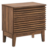 Modway Furniture Render Two-Drawer Nightstand XRXT Walnut MOD-6964-WAL