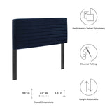 Modway Furniture Tranquil Twin Headboard XRXT Midnight Blue MOD-7023-MID