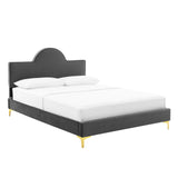 Sunny Performance Velvet Twin Bed