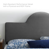 Sunny Performance Velvet Twin Bed Charcoal MOD-7027-CHA