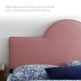 Sunny Performance Velvet Twin Bed Dusty Rose MOD-7027-DUS