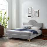 Sunny Performance Velvet Twin Bed Light Gray MOD-7027-LGR