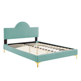 Sunny Performance Velvet Twin Bed Mint MOD-7027-MIN