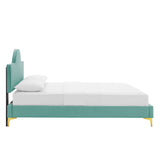 Sunny Performance Velvet Twin Bed Mint MOD-7027-MIN