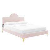 Sunny Performance Velvet Twin Bed Pink MOD-7027-PNK