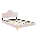 Sunny Performance Velvet Twin Bed Pink MOD-7027-PNK