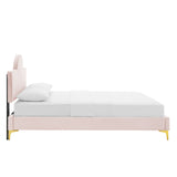 Sunny Performance Velvet Twin Bed Pink MOD-7027-PNK