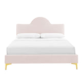 Sunny Performance Velvet Twin Bed Pink MOD-7027-PNK