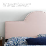 Sunny Performance Velvet Twin Bed Pink MOD-7027-PNK