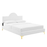 Sunny Performance Velvet Twin Bed White MOD-7027-WHI