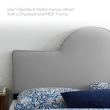 Aurora Performance Velvet Full Bed Light Gray MOD-7031-LGR