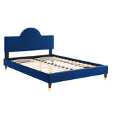 Aurora Performance Velvet King Bed Navy MOD-7032-NAV