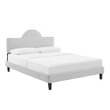 Soleil Performance Velvet Twin Bed Light Gray MOD-7033-LGR