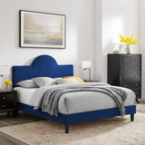 Soleil Performance Velvet Twin Bed Navy MOD-7033-NAV