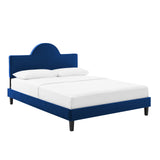 Soleil Performance Velvet Twin Bed Navy MOD-7033-NAV