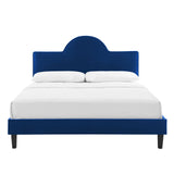 Soleil Performance Velvet Twin Bed Navy MOD-7033-NAV