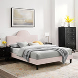 Soleil Performance Velvet Twin Bed Pink MOD-7033-PNK