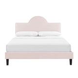 Soleil Performance Velvet Twin Bed Pink MOD-7033-PNK