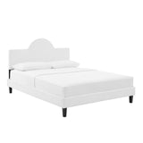 Soleil Performance Velvet Twin Bed White MOD-7033-WHI