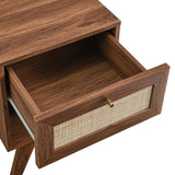 Modway Furniture Soma 1-Drawer Nightstand 0423 Walnut MOD-7049-WAL