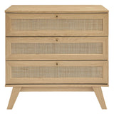 Modway Furniture Soma 3-Drawer Dresser 0423 Oak MOD-7051-OAK