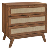 Modway Furniture Soma 3-Drawer Dresser 0423 Walnut MOD-7051-WAL