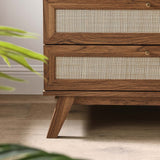 Modway Furniture Soma 3-Drawer Dresser 0423 Walnut MOD-7051-WAL