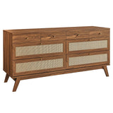 Modway Furniture Soma 8-Drawer Dresser 0423 Walnut MOD-7054-WAL
