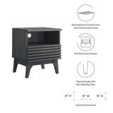 Modway Furniture Render Nightstand 0423 Charcoal MOD-7070-CHA