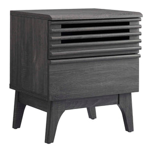 Modway Furniture Render Nightstand 0423 Charcoal MOD-7071-CHA