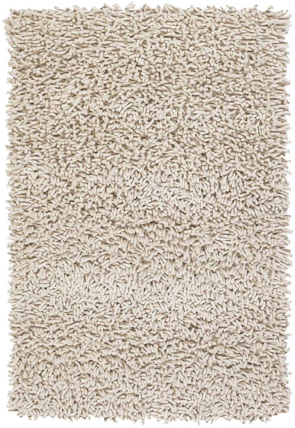 Chandra Rugs Montaro 100% Wool Hand-Woven Contemporary Thick Piles Shag Rug White 9' x 13'