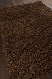 Chandra Rugs Montaro 100% Wool Hand-Woven Contemporary Thick Piles Shag Rug Brown 9' x 13'
