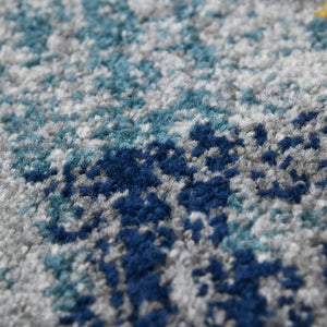 AMER Rugs Montana MON-10 Power-Loomed Abstract Modern & Contemporary Area Rug Orange/Blue 8'10" x 11'10"