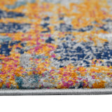 AMER Rugs Montana MON-10 Power-Loomed Abstract Modern & Contemporary Area Rug Orange/Blue 8'10" x 11'10"