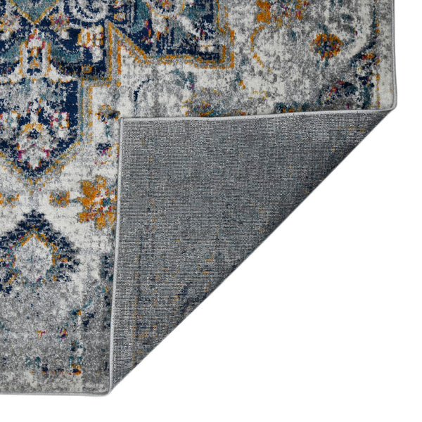AMER Rugs Montana MON-11 Power-Loomed Medallion Transitional Area Rug Gray 8'10" x 11'10"