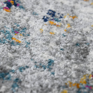 AMER Rugs Montana MON-11 Power-Loomed Medallion Transitional Area Rug Gray 8'10" x 11'10"