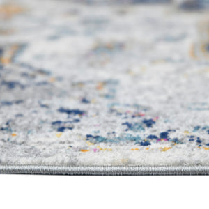 AMER Rugs Montana MON-11 Power-Loomed Medallion Transitional Area Rug Gray 8'10" x 11'10"