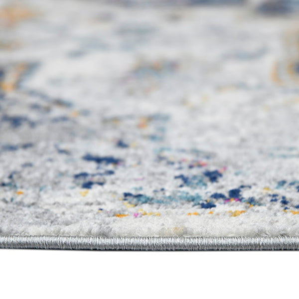 AMER Rugs Montana MON-11 Power-Loomed Medallion Transitional Area Rug Gray 8'10" x 11'10"