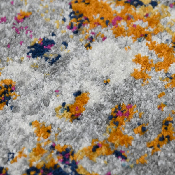 AMER Rugs Montana MON-12 Power-Loomed Abstract Modern & Contemporary Area Rug Blue/Pink 8'10" x 11'10"