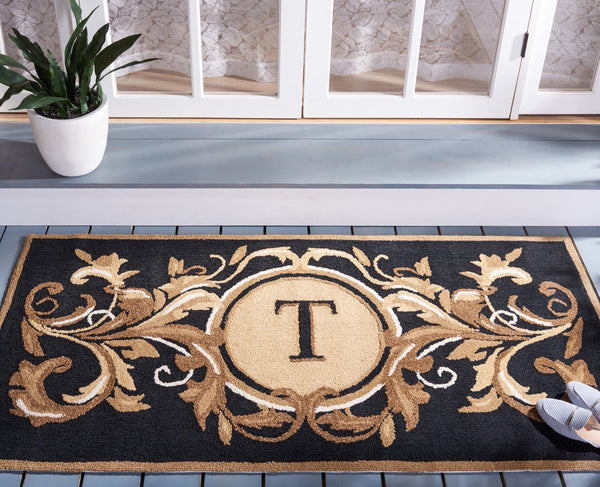 Safavieh English Garden Monogram HAND HOOKED POLYPROPYLENE Rug MON264T-36