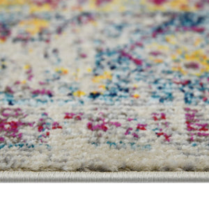 AMER Rugs Montana MON-3 Power-Loomed Bordered Persian Area Rug Gray/Orange 8'10" x 11'10"